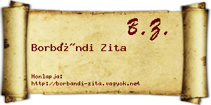 Borbándi Zita névjegykártya